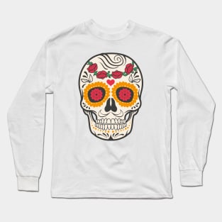 Colorful Skull Long Sleeve T-Shirt